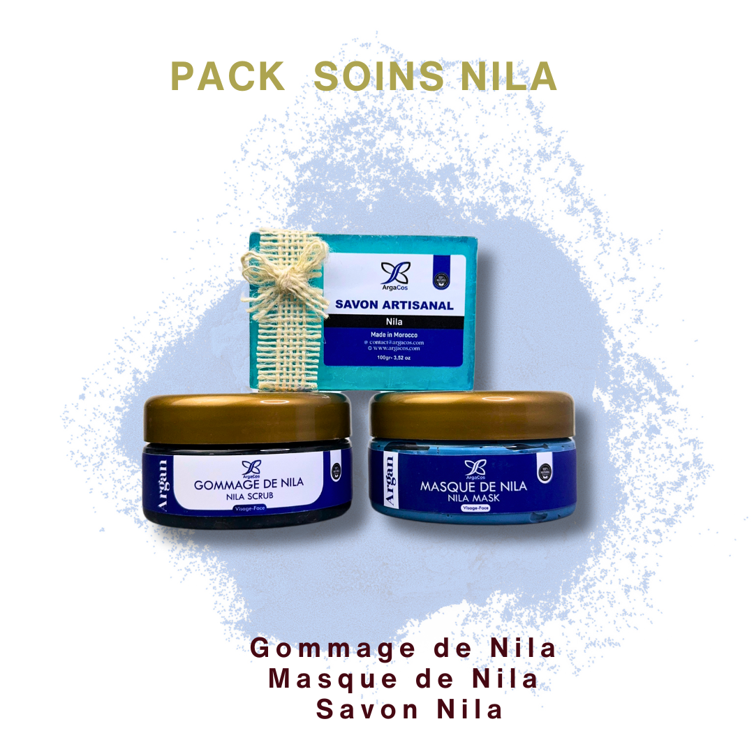 Pack Soins Nila – Gommage, Masque et Savon Artisanal