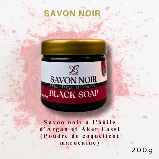 Savon Noir à l'Huile d'Argan et Aker Fassi